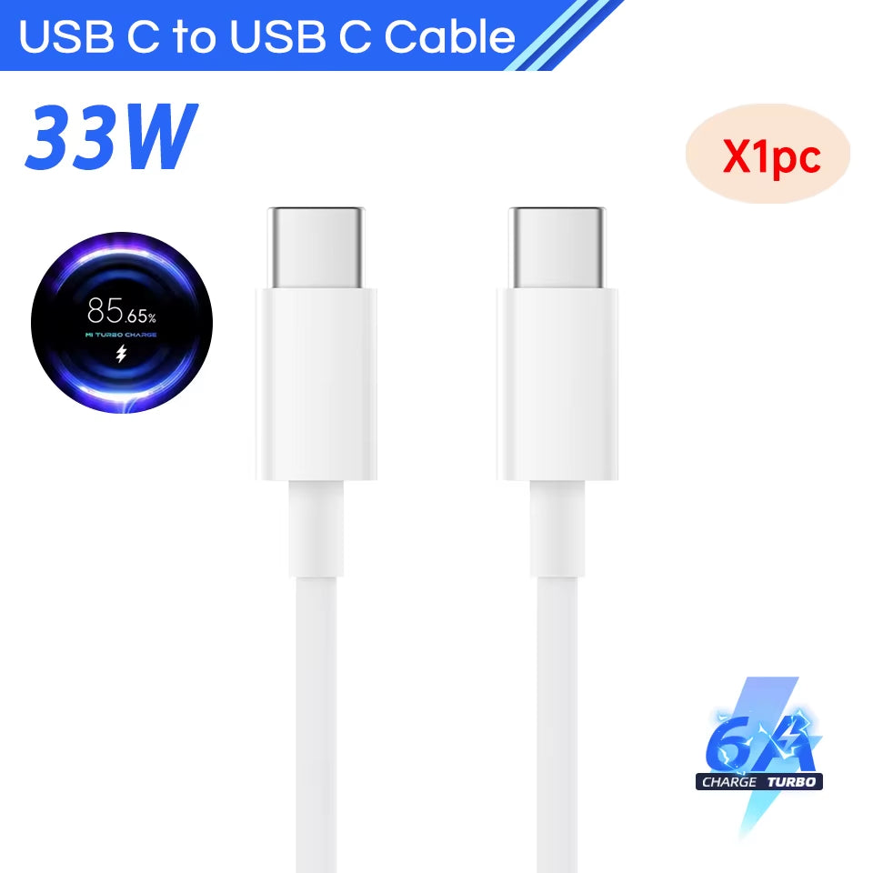 High-Speed 120W USB Type-C Cable for Mi 15/14/13, Poco X6/X7, Redmi Note, and Black Shark 5 - Turbo Fast Charging!